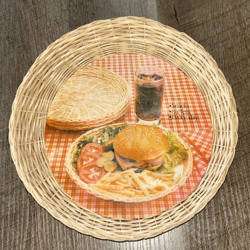 Set portapiatti carta vimini - carta,