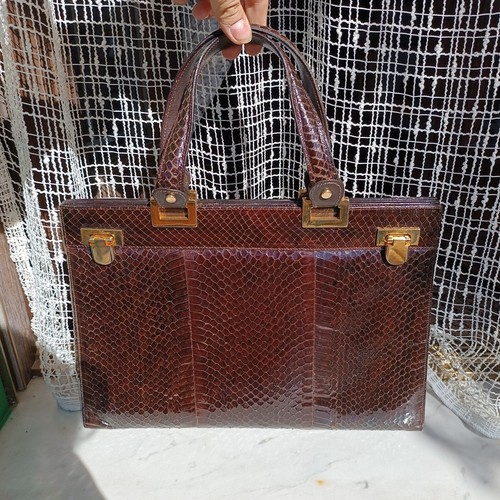 Borsa pelle serpente - in, di