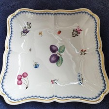 Richard Ginori Piatto Quadrato Frutta Italiana Grande Servizio Piatto 10in Italia