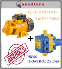 Elettropompa autoclave serbatoio cisterna 1hp/0.75kw + press control 2.2 bar