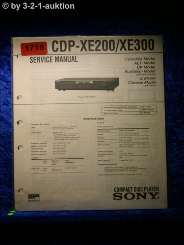 Manuale servizio sony cdp - manuale,