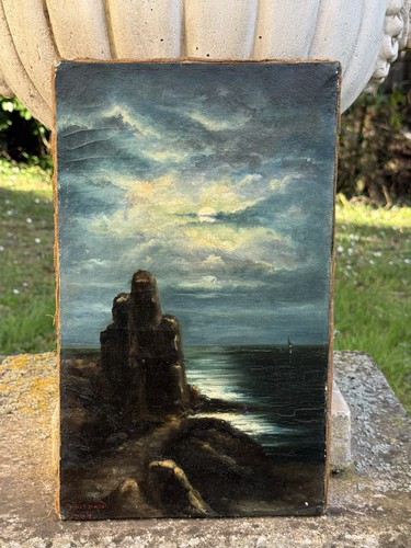 Peinture mer lumière - peinture,