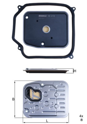 Filtro idraulico mahle - filtro,