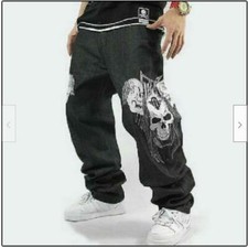 Jeans hip hop uomo denim