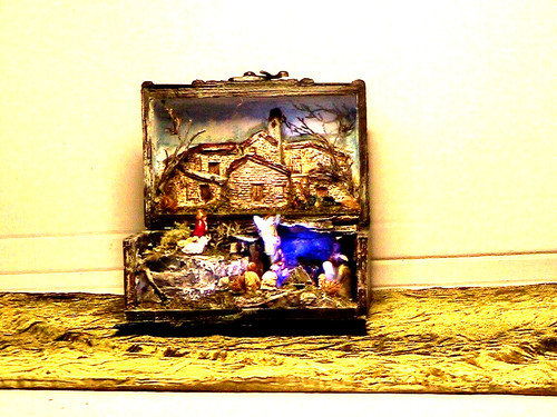 Presepe artigianale completo - presepe,