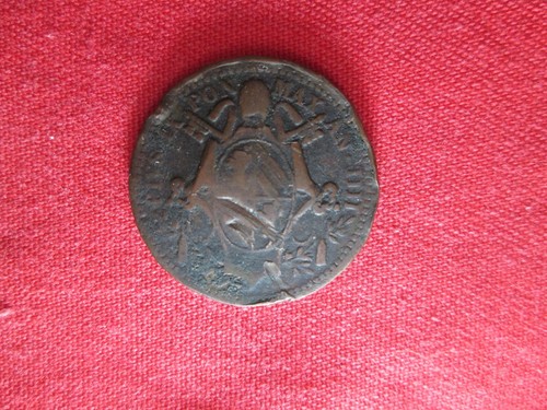 Mezzo baiocco 1849 iiii - mezzo,