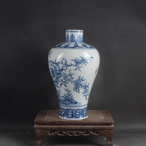 Vaso porcellana cinese blu - , e