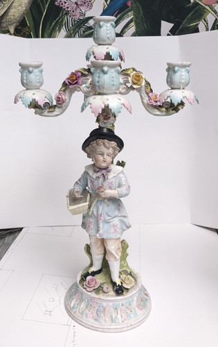 Antica coppia candelabri