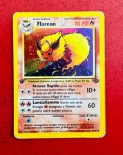 Lotto Carte Pokemon Flareon 3/64 Holo Jungle Rarissimo Holo Prima Edizione