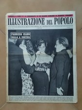 WALT DISNEY PAPA' DI TOPOLINO SU RIVISTA ILLUSTRAZIONE DEL POPOLO 1950 PAPERINO