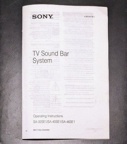 Sony manuale istruzioni - manuale,