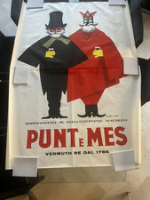 Armando Testa, 1956 - Original vintage affiche cm 200 x 140 - Punt E Mes (Verdi)