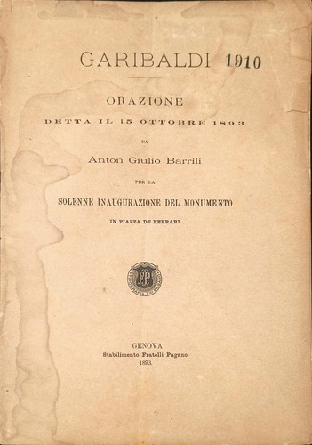 Barrili garibaldi 1910 - garibaldi,