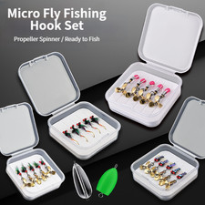 Esca pesca a mosca gamberetti ghiaccio Glow in the Dark piccola ninfa con design