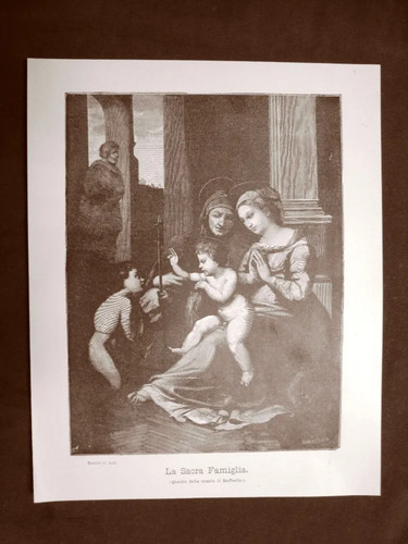 Sacra famiglia quadro della - la,
