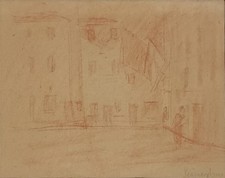 SEMEGHINI PIO (Quistello, 1878 - Verona, 1964) SENZA TITOLO sanguigna su carta s