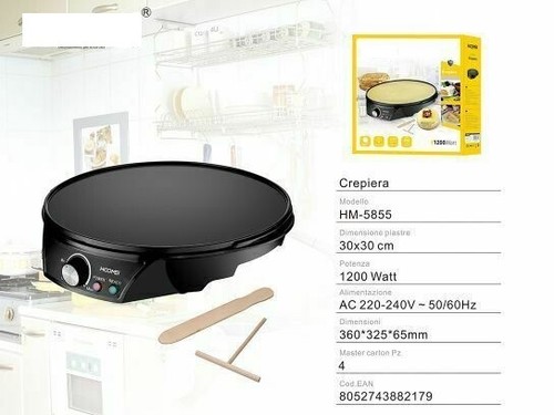 Piastra elettrica per crepes - piastra,