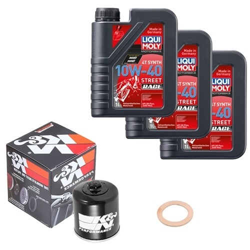 ölfilter set liquimoly - k&n,