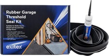 Exitex Kit Guarnizioni Soglia Pavimento Garage 2515mm con Esclusore Tiraggio Adesivo