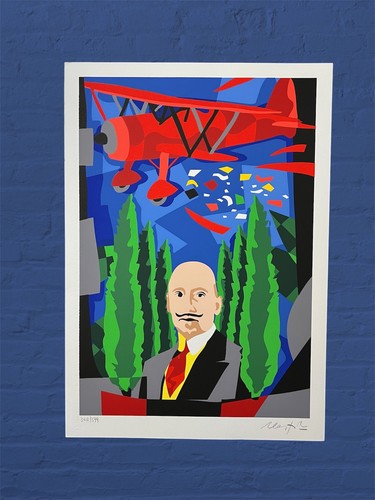 Ugo nespolo serigrafia - nespolo,