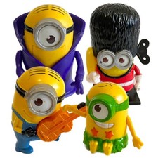 Lotto 4 Minions Happy Meal McDonald's Sorprese Giochi Vari Personaggi Stuart
