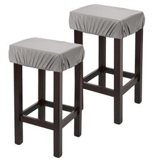 2 Pcs Coprisedie in PU grigio