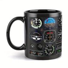 Aviation Coffee Mug with Pilot
