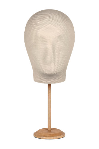 Espositore testa uomo alta con