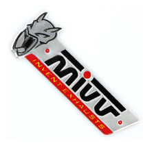 ADESIVO MIVV ALLUMINIO 3D RESISTENTE AL CALORE SCARICO EXHAUST STICKER SUZUKI