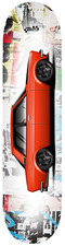 Car Art Datsun 510 Skateboard Deck 7 strati canadese hard rock acero v4