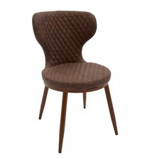 Set 4 Sedie mod. LONDRA in similpelle colore Marrone - Spedizione Gratis