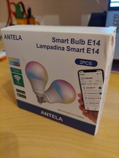 ANTELA Lampadine LED Alexa Inteligente WiFi E14, Dimmerabile Lampadina Smart 9W