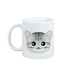 Americano a pelo corto tazza con un gatto Art-Dog
