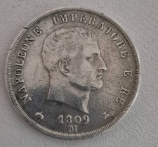Ancienne pièce argent 5 lire