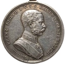 FRANCESCO GIUSEPPE I° AUSTRIA DER TAPFERKEIT DECORAZIONE VALORE MILITARE ARGENTO