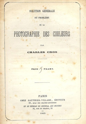 Cros solution - cros, (charles).