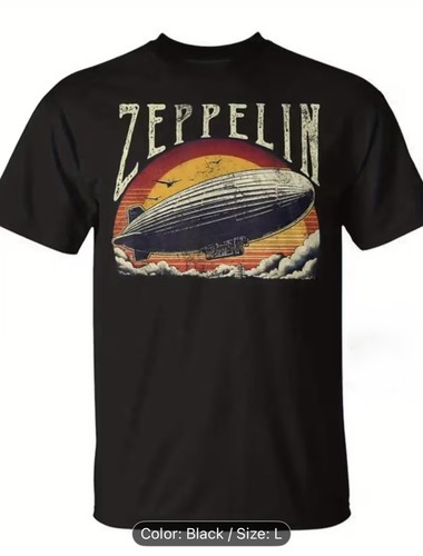 Camicia nera led zeppelin - camicia, xll