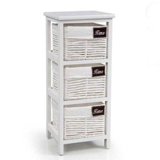 CASSETTIERA BIANCA DA BAGNO IN