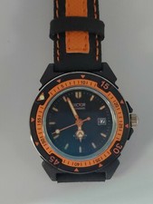 Orologio piccolo Sector 101 Expander nero e arancione 