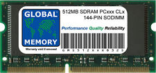512MB PC100 100MHz / PC133 133MHz 144-PIN SDRAM SODIMM RAM Per Apple Laptop/PC