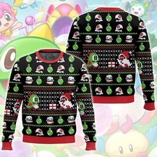 Maglione NES Bubble Bobble Ugly Christmas divertente maglione festa taglie forti