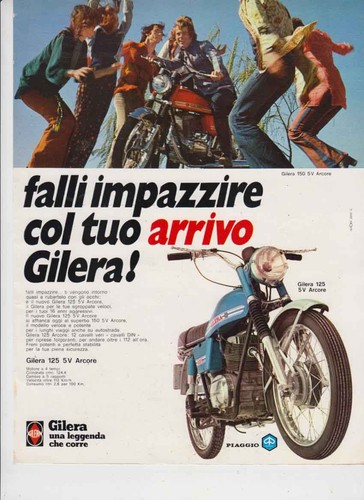 Advertising pubblicità moto - pubblicità-,