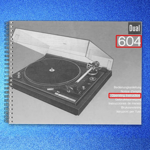 Dual 604 turntable service - 604,