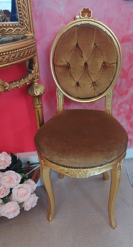 Sedia stile barocco foglia - sedia,