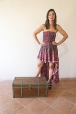 antico baule forziere legno abete rinforzato ferro inizio 1900 XX secolo