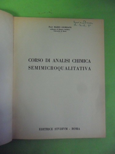 Corso analisi chimica - corso,