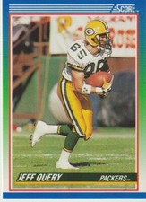Score 1990 NFL Card Green Bay Packers #26 Jeff Query