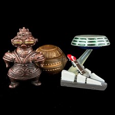 Vintage TOMY Chocovader Syakou Robot con astronave UFO Alien Chocovaders Figura
