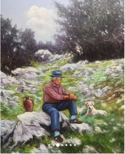 Quadro dipinto olio - ad, anni