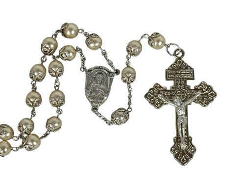 Rosario con perle filigrana
